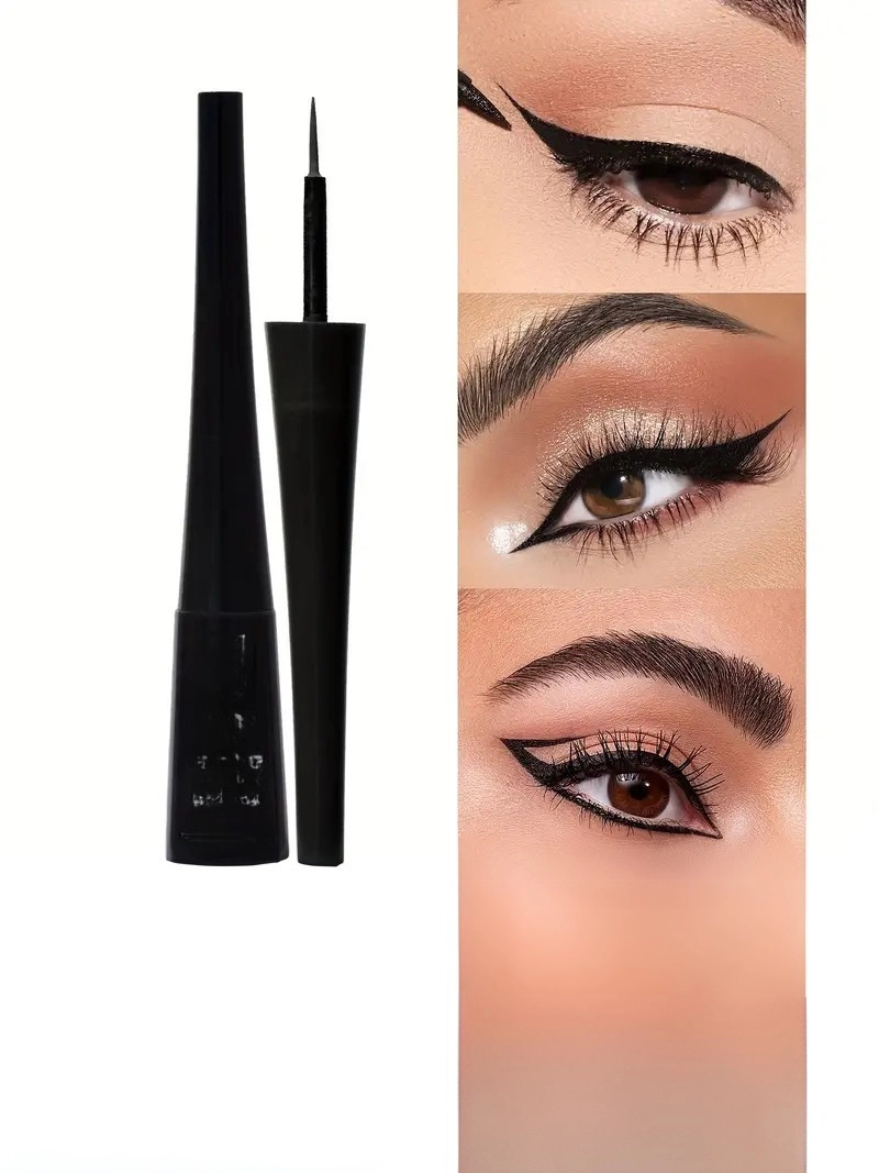 Ultra İnce Su ve Ter Geçirmez Eyeliner Üçlü Set Hızlı Kuruma Özelliği Silinmez Sert Uçlu Göz Kalemi