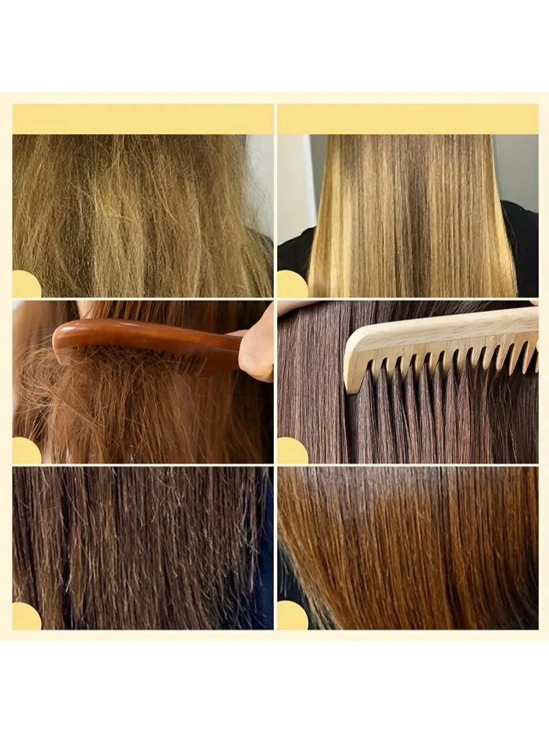 Keratin Kremi ile Düzleştirici ve Yumuşatıcı Kırık Kabarmış Saçlar İçin 8 Saniye Maske