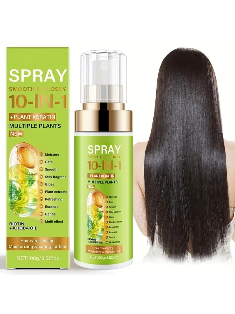 100g Doğal Hacimli Bitki Keratin, Biotin ve Jojoba Yağı ile Kolay Uygulamalı Dökülme Önleyici Saç Bakım Spreyi
