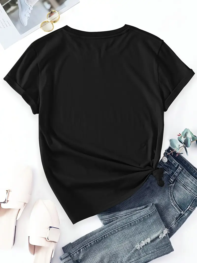 Yuvarlak Yaka Dokuma Slim Fit Siyah T-Shirt