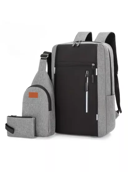 Oxford Kumaş Mini Çanta ve Cüzdan Takım Şık ve Rahat Kadın Laptop Çantası
